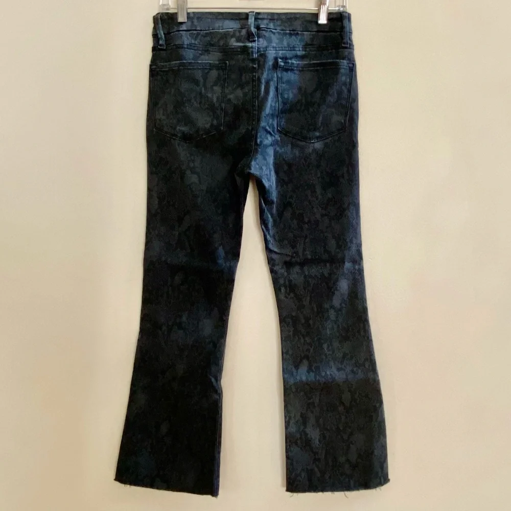 Frame Le Crop Mini Boot Python Jeans - Picture 9 of 17
